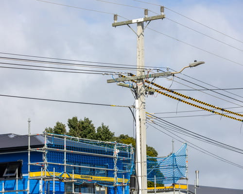 Building near power lines