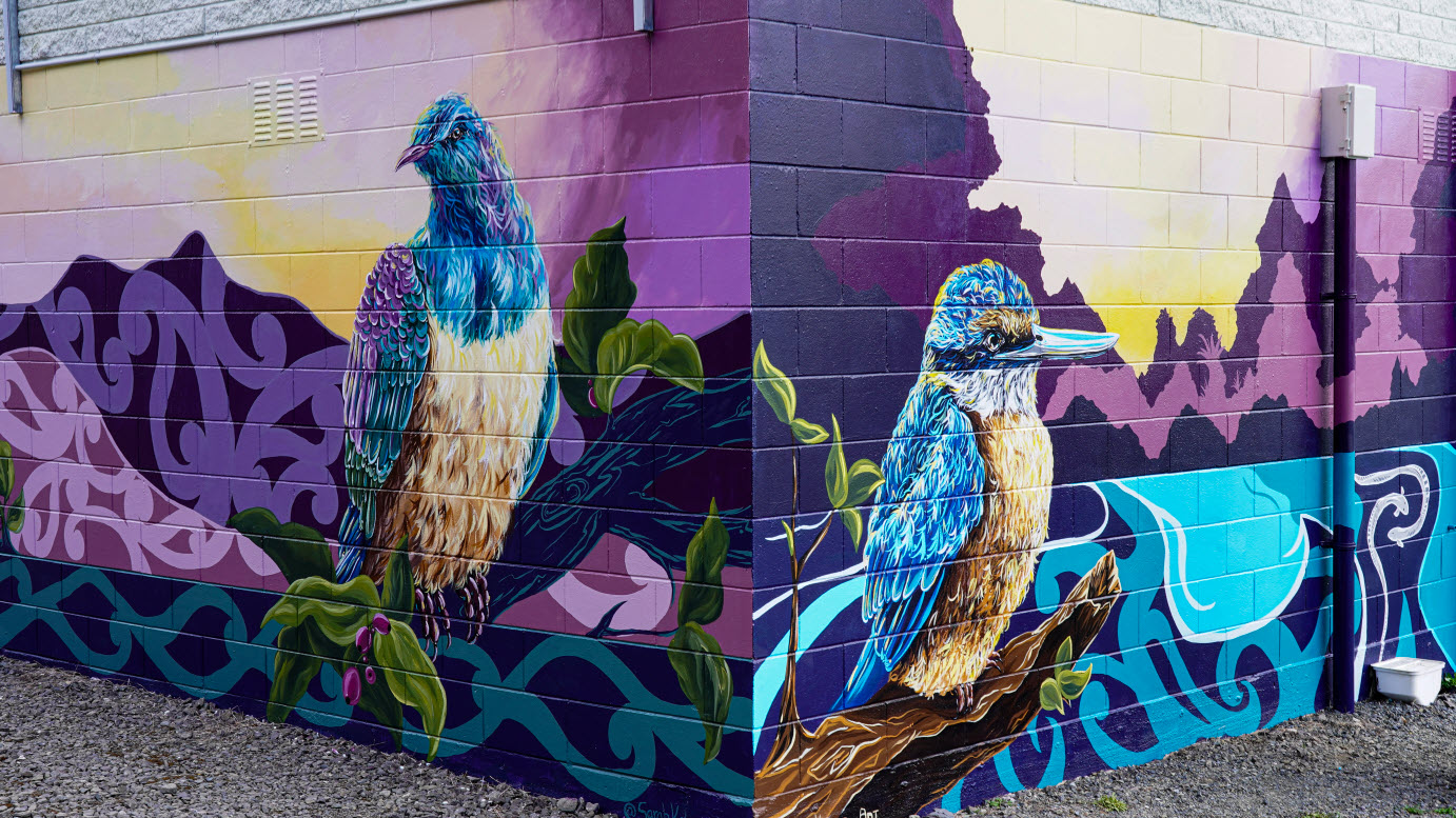 Kauri Point substation mural blessing