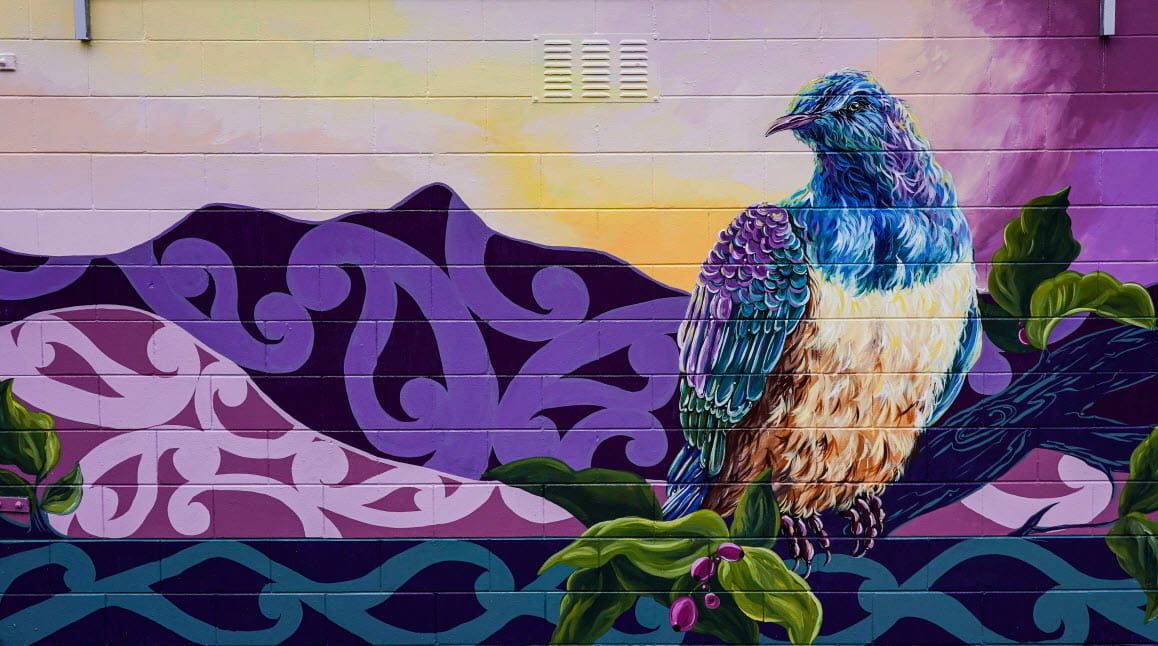 Kauri Point substation mural blessing