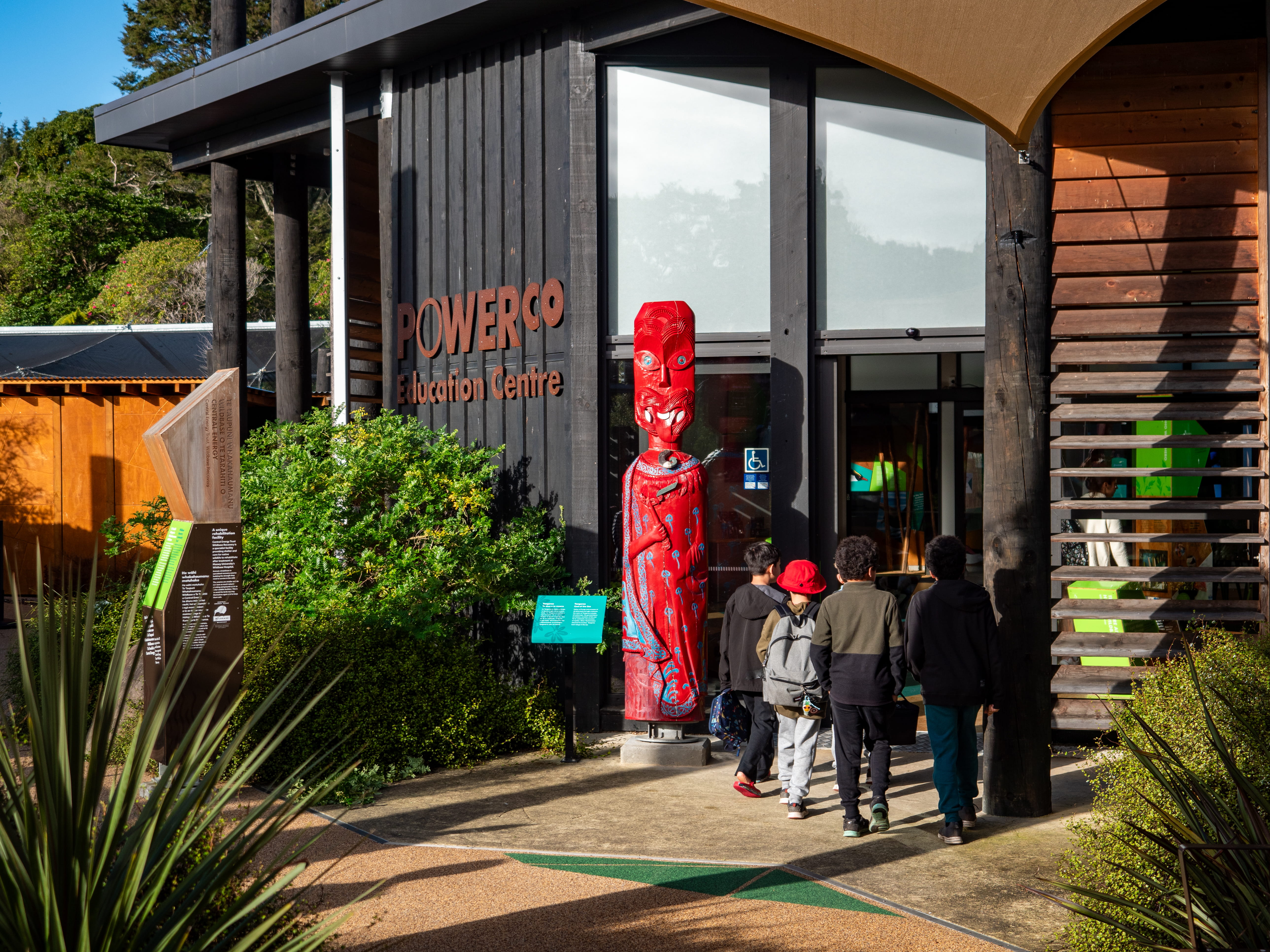 Exterior to Powerco Education Centre at Wildbase Recovery Centre