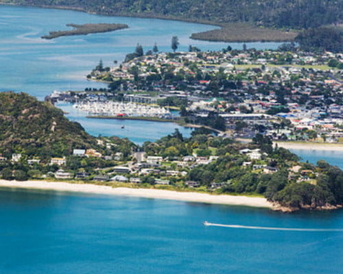Arial shot of Coromandel
