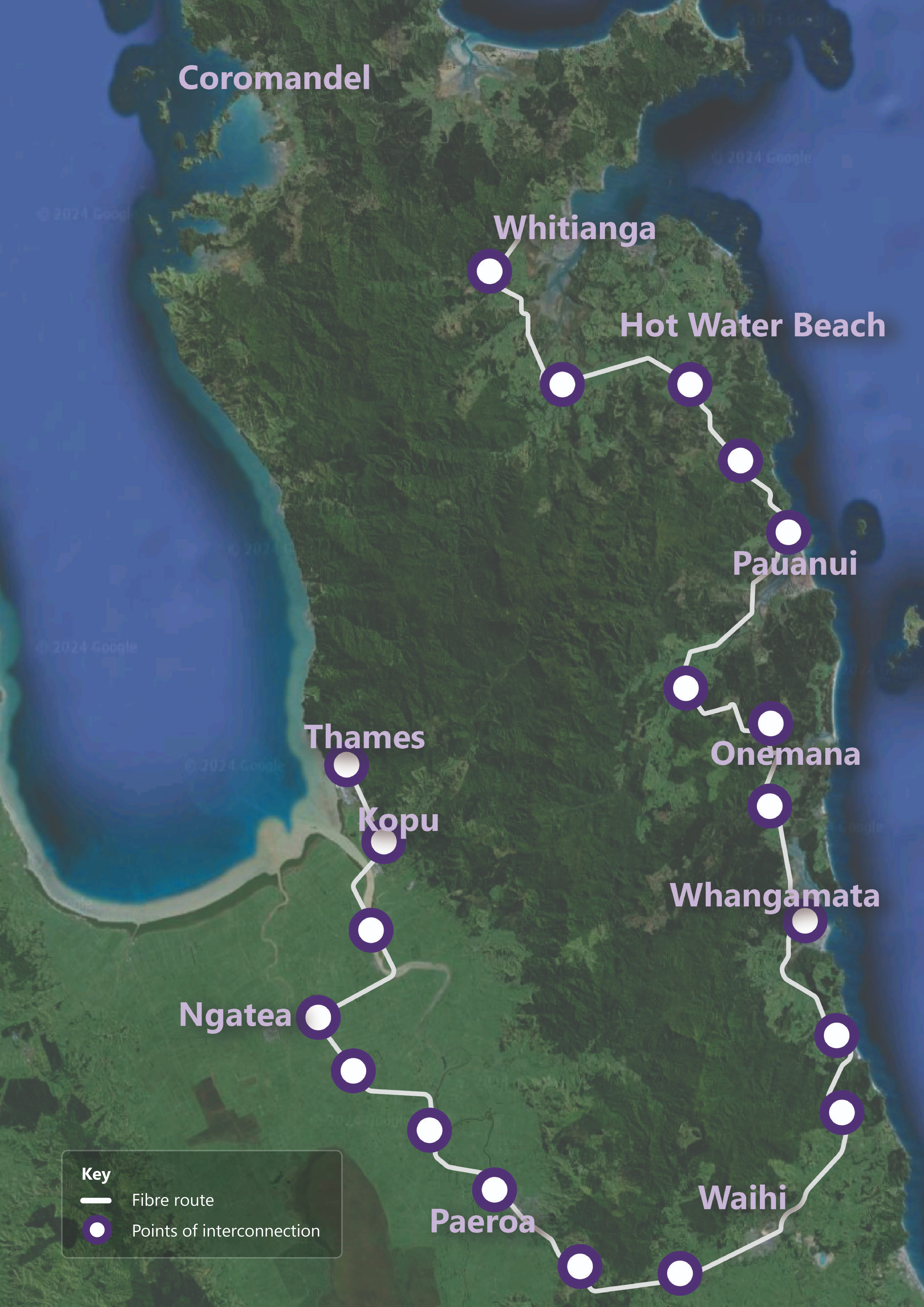 Whangamata map