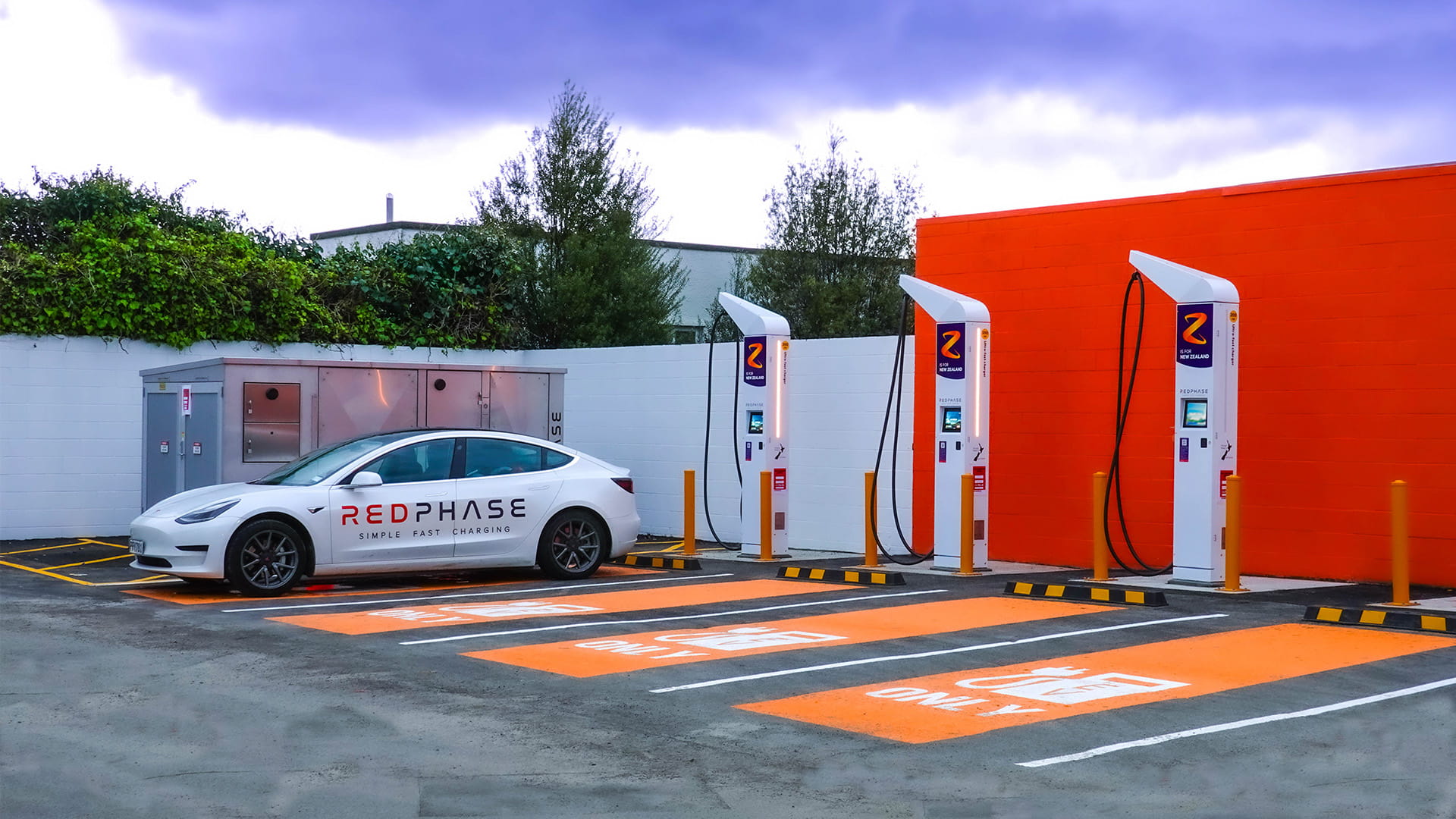 Red Phase EV charger on Powerco network in Masterton