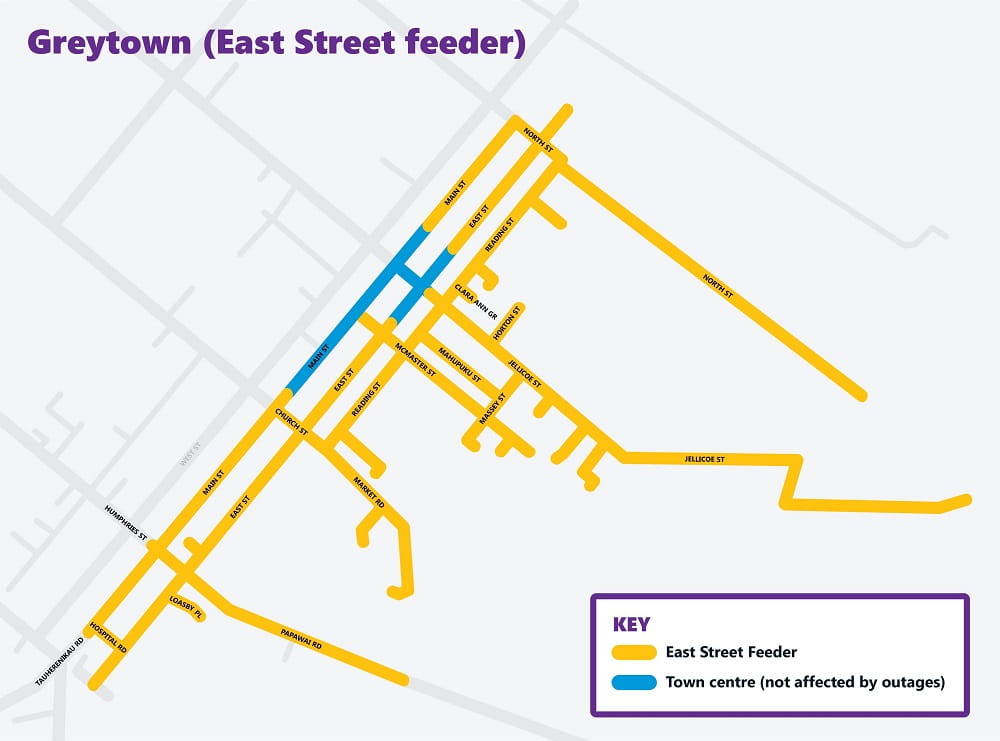 Greytown outage map phase two