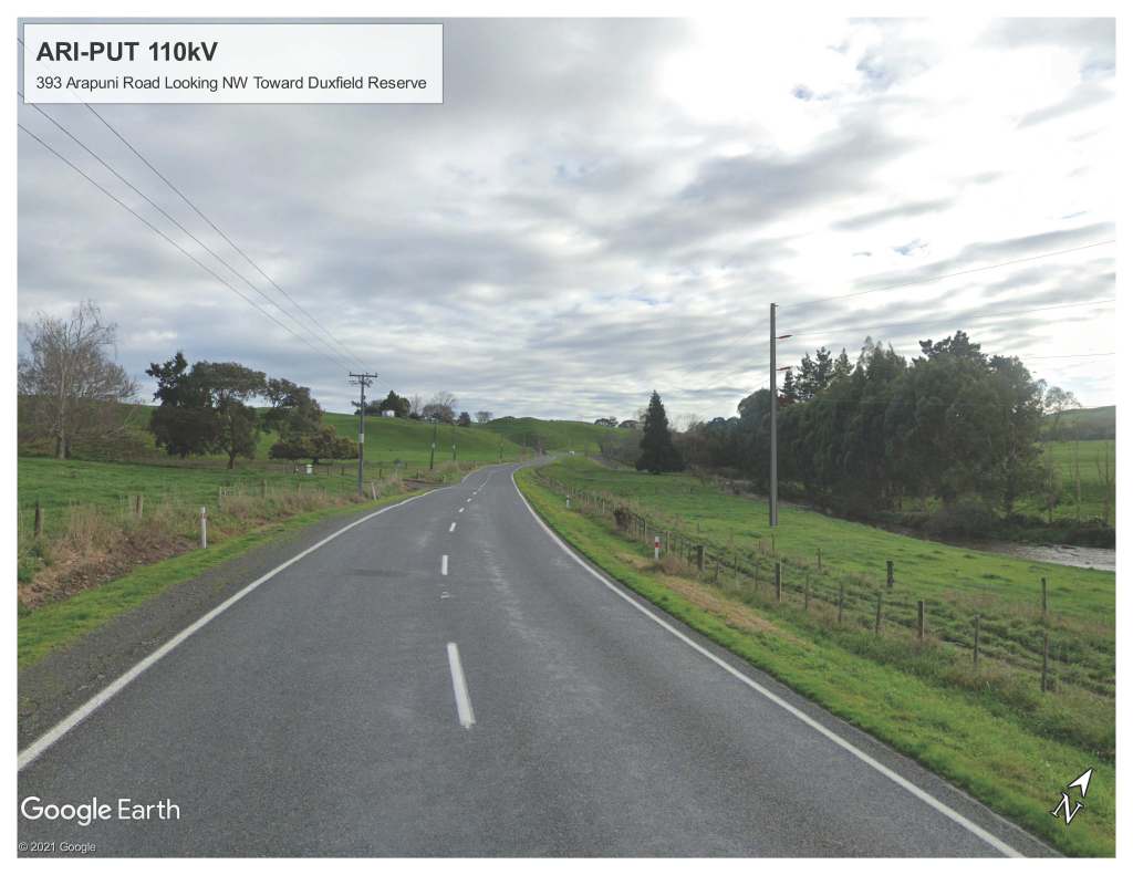 Artist's impression of overhead line