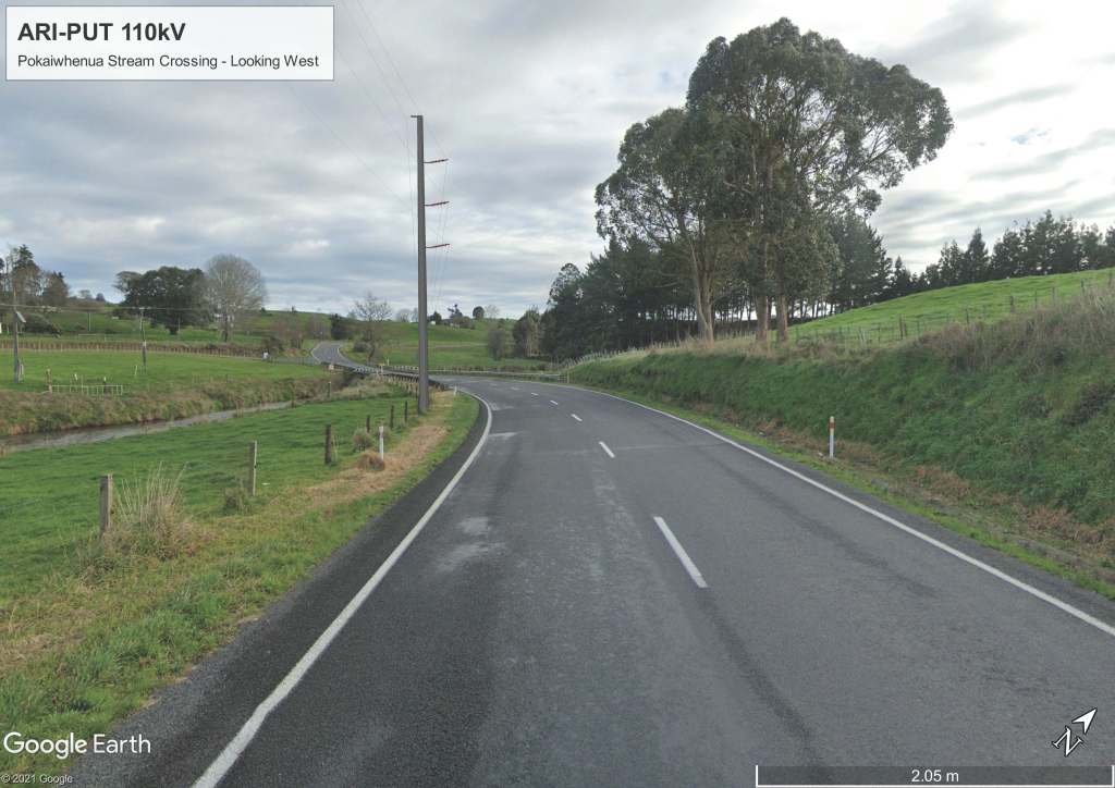 Artist's impression of overhead line