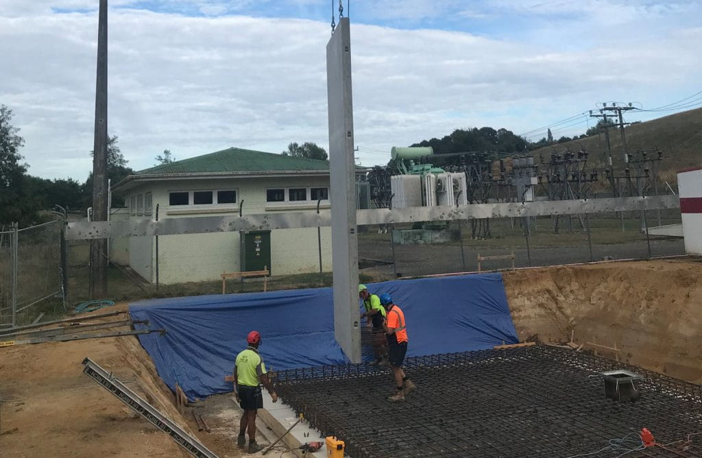 Construction of new switchroom at Putāruru substation