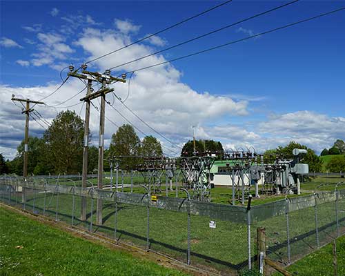 Putāruru substation before redevelopment