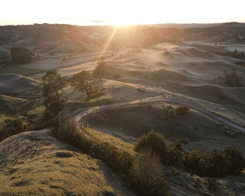 Overhead lines in rural area