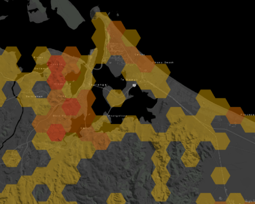 Heatmap of Powerco's network