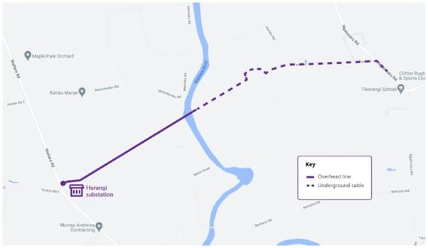 Waitara power upgrade map 